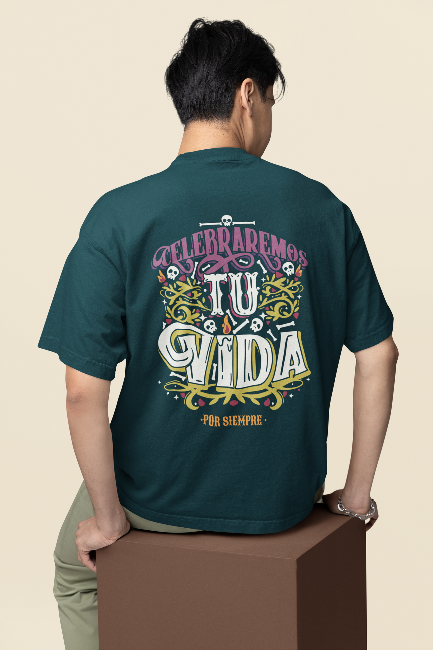 Vintage Calavera Oversized Classic T-Shirt