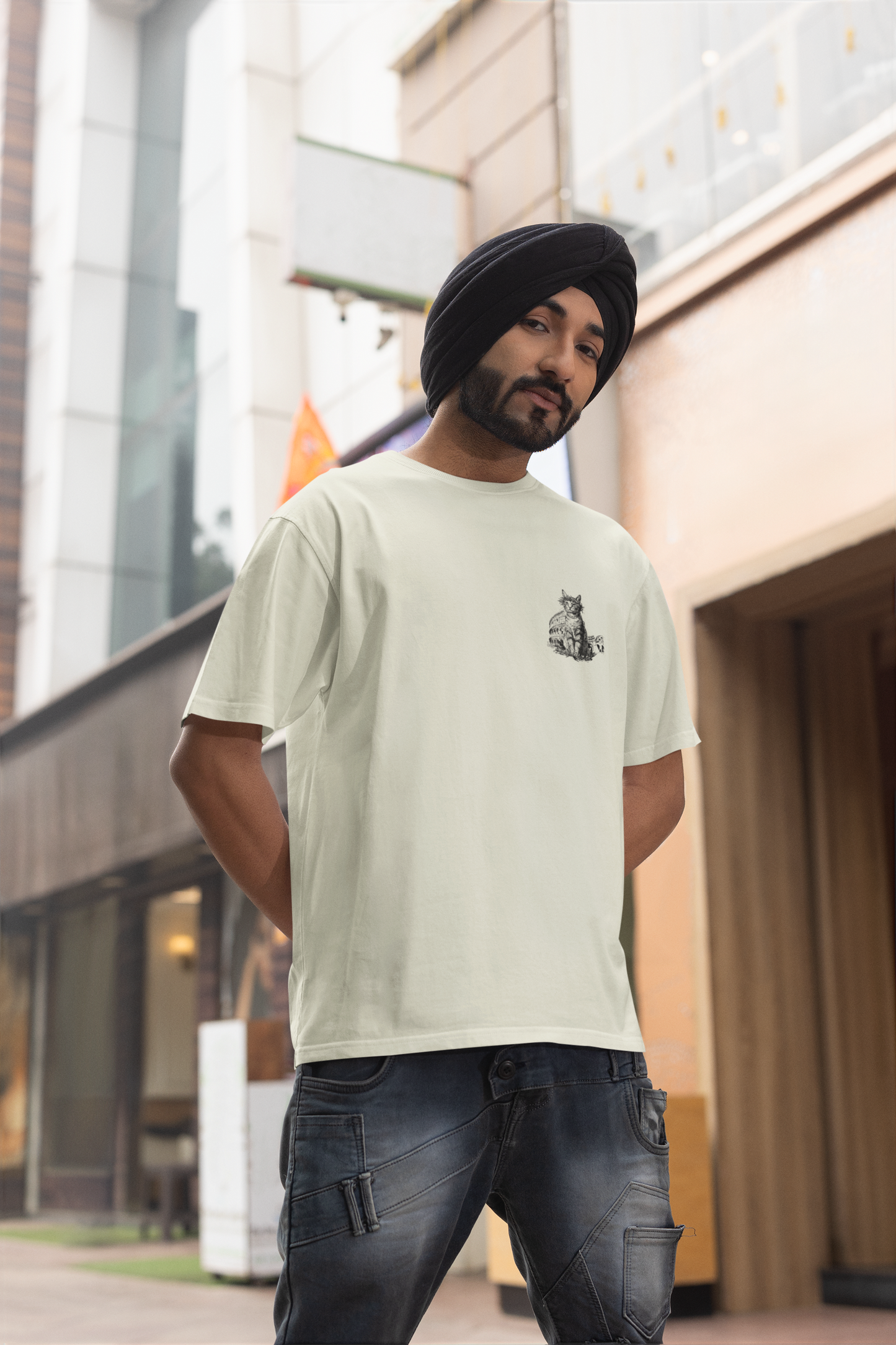 Roman Cat Oversized Classic T-Shirt